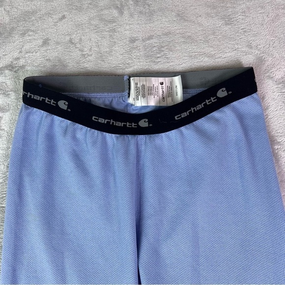 Carhartt Base Layer Thermal Pants Leggings Blue XS Outdoor Camping Hunting Hike - Picture 2 of 14